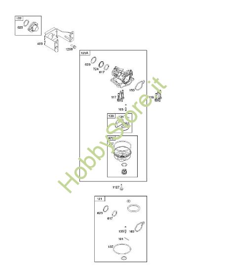E - Carburatore B&S - 08 €¦ 08P502-0013-H1 brand Stihl